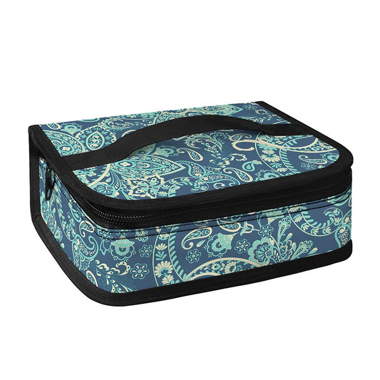 Blue Sky Paisley Bohemian Pattern Print Small Lunch Bag