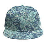 Blue Sky Paisley Bohemian Pattern Print Snapback Cap