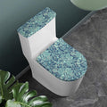 Blue Sky Paisley Bohemian Pattern Print Toilet Lid And Tank Cover Set