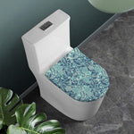 Blue Sky Paisley Bohemian Pattern Print Toilet Lid Cover