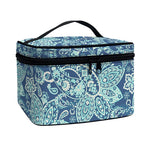 Blue Sky Paisley Bohemian Pattern Print Travel Makeup Bag