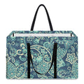 Blue Sky Paisley Bohemian Pattern Print Utility Tote Bag