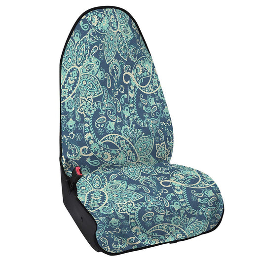 Blue Sky Paisley Bohemian Pattern Print Waterproof Car Seat Cover