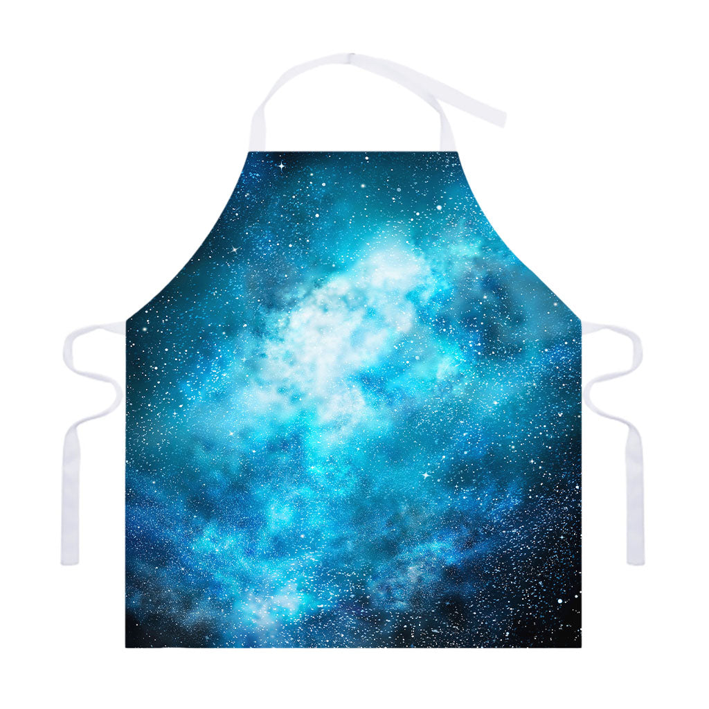 Blue Sky Universe Galaxy Space Print Adjustable Apron