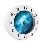 Blue Sky Universe Galaxy Space Print Alarm Clock