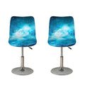 Blue Sky Universe Galaxy Space Print Bar Stool Covers