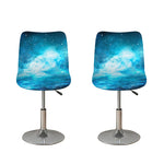 Blue Sky Universe Galaxy Space Print Bar Stool Covers