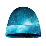 Blue Sky Universe Galaxy Space Print Beanie