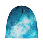 Blue Sky Universe Galaxy Space Print Beanie