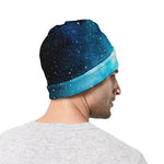 Blue Sky Universe Galaxy Space Print Beanie