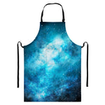 Blue Sky Universe Galaxy Space Print Bib Apron With Pocket