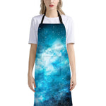 Blue Sky Universe Galaxy Space Print Bib Apron With Pocket
