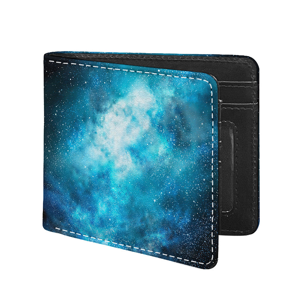 Blue Sky Universe Galaxy Space Print Bifold Wallet