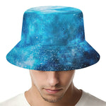 Blue Sky Universe Galaxy Space Print Bucket Hat
