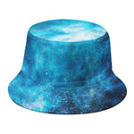 Blue Sky Universe Galaxy Space Print Bucket Hat