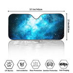 Blue Sky Universe Galaxy Space Print Car Windshield Sun Shade