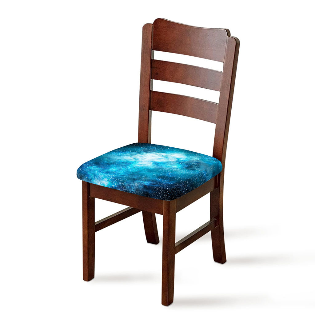 Blue Sky Universe Galaxy Space Print Chair Cushion Cover