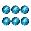 Blue Sky Universe Galaxy Space Print Coaster Set