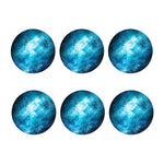 Blue Sky Universe Galaxy Space Print Coaster Set