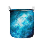 Blue Sky Universe Galaxy Space Print Collapsible Laundry Basket