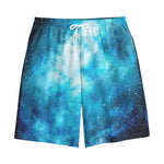 Blue Sky Universe Galaxy Space Print Cotton Shorts