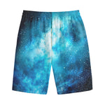 Blue Sky Universe Galaxy Space Print Cotton Shorts
