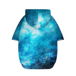 Blue Sky Universe Galaxy Space Print Dog Zip Up Hoodie