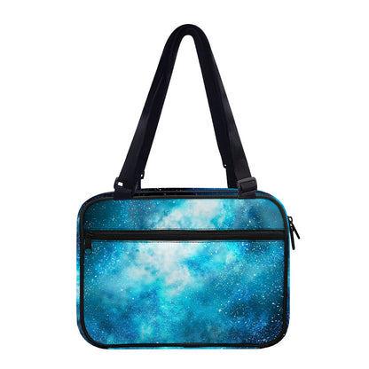 Blue Sky Universe Galaxy Space Print Double Strap Bible Bag