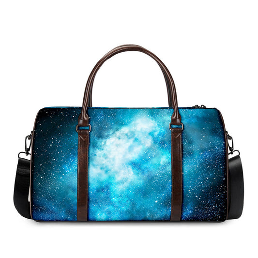Blue Sky Universe Galaxy Space Print Duffle Bag