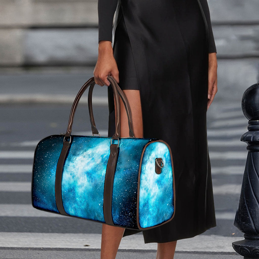 Blue Sky Universe Galaxy Space Print Duffle Bag