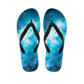 Blue Sky Universe Galaxy Space Print Flip Flops