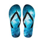 Blue Sky Universe Galaxy Space Print Flip Flops