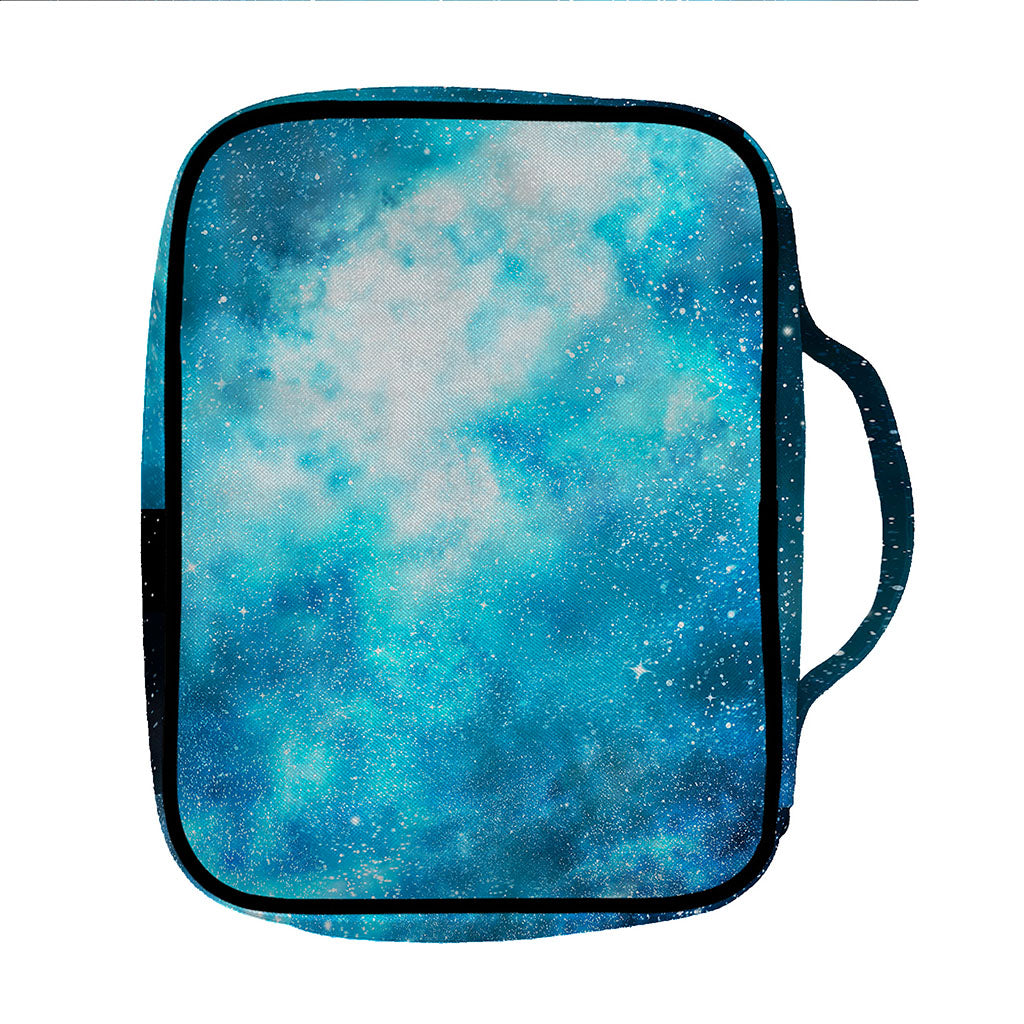 Blue Sky Universe Galaxy Space Print Front Pocket Bible Bag