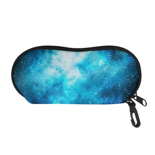 Blue Sky Universe Galaxy Space Print Glasses Case