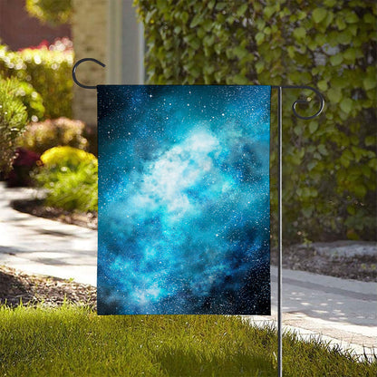 Blue Sky Universe Galaxy Space Print House Flag