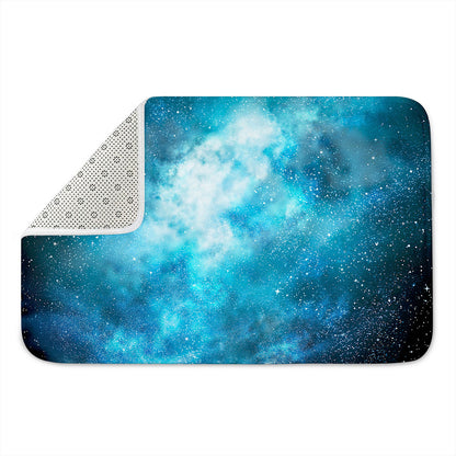 Blue Sky Universe Galaxy Space Print Indoor Door Mat
