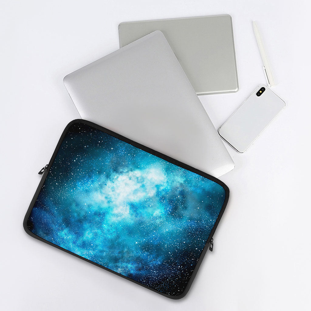 Blue Sky Universe Galaxy Space Print Laptop Sleeve