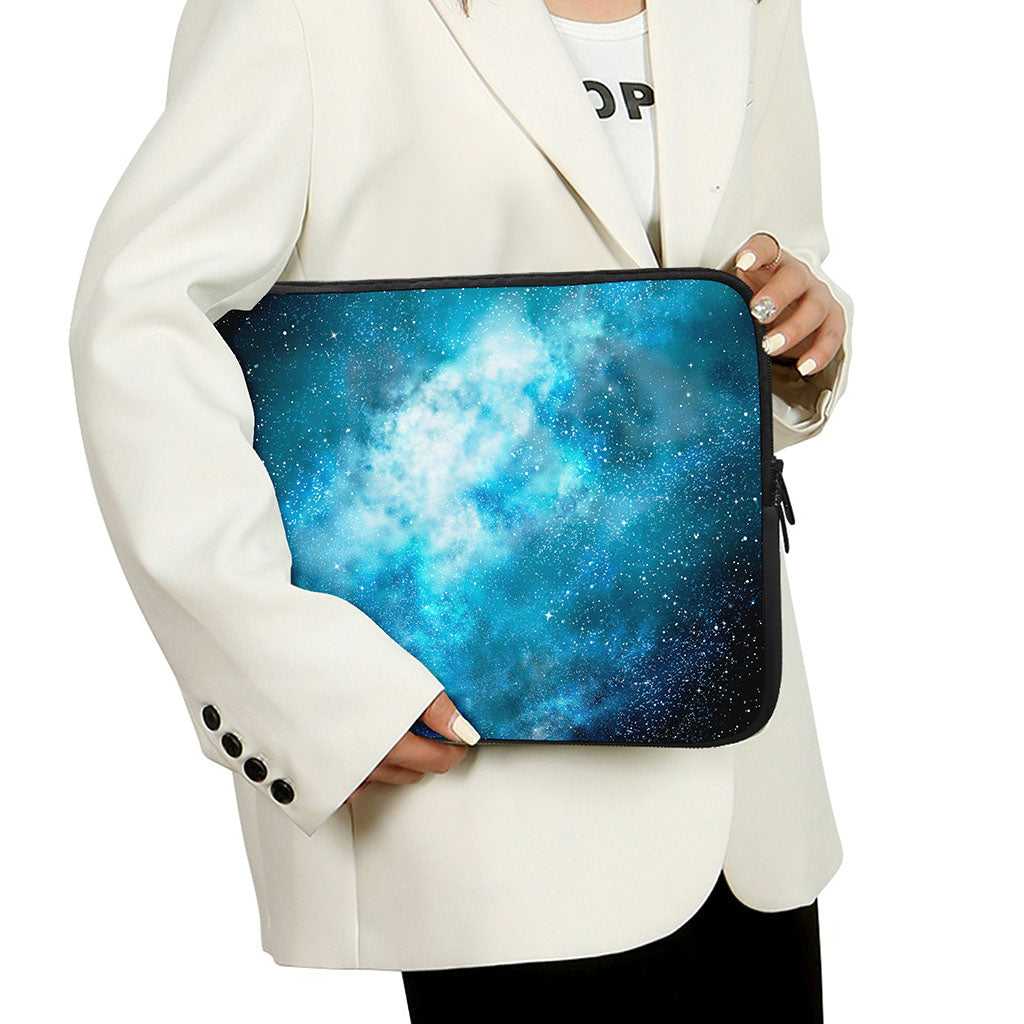 Blue Sky Universe Galaxy Space Print Laptop Sleeve