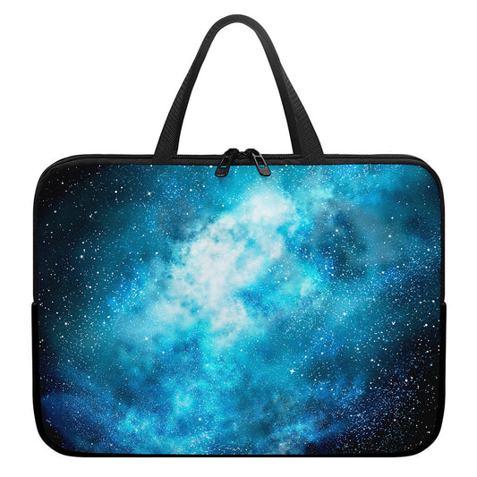 Blue Sky Universe Galaxy Space Print Laptop Sleeve With Handle