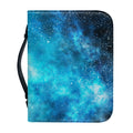 Blue Sky Universe Galaxy Space Print Leather Bible Cover