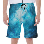 Blue Sky Universe Galaxy Space Print Men's Beach Shorts