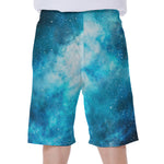 Blue Sky Universe Galaxy Space Print Men's Beach Shorts