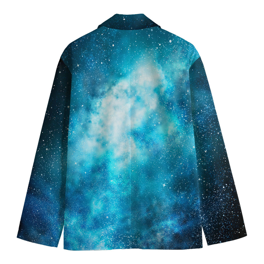 Blue Sky Universe Galaxy Space Print Men's Blazer