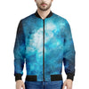 Blue Sky Universe Galaxy Space Print Men's Bomber Jacket