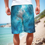 Blue Sky Universe Galaxy Space Print Men's Cargo Shorts