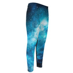Blue Sky Universe Galaxy Space Print Men's Compression Pants