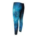 Blue Sky Universe Galaxy Space Print Men's Compression Pants