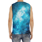 Blue Sky Universe Galaxy Space Print Men's Fitness Tank Top