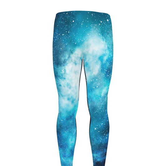 Blue Sky Universe Galaxy Space Print Men's leggings