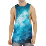 Blue Sky Universe Galaxy Space Print Men's Muscle Tank Top
